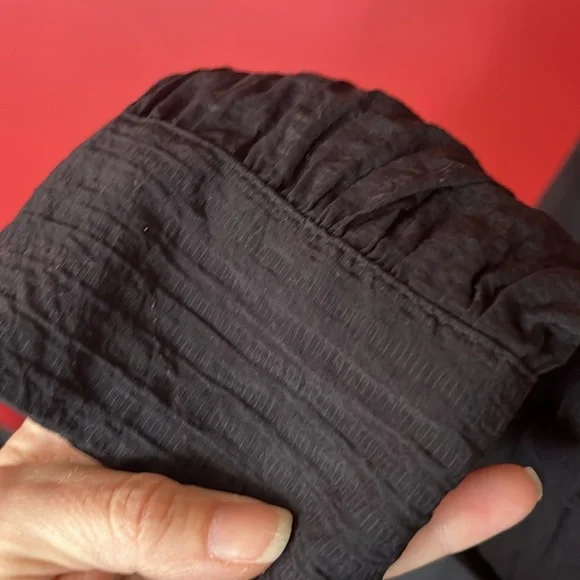 BNWOT WoWo black button down long sleeve top - Picture 6 of 13